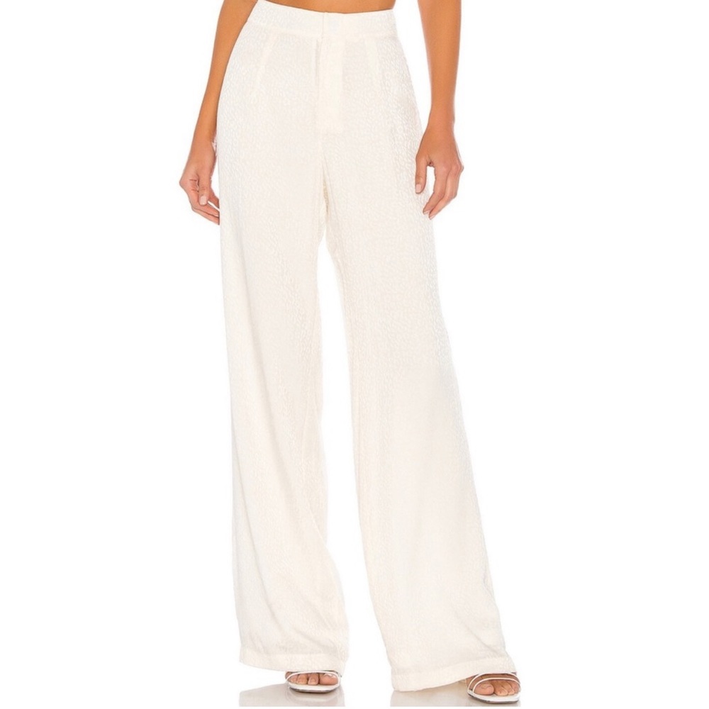 NWT Cream Cheetah Print Trouser